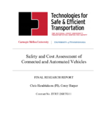 Safety and Cost Assessment of Connected and Automated Vehicles