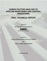 Human Factors Analysis of Pipeline Monitoring and Control Operations Final Technical Report