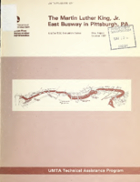 The Martin Luther King Jr East Busway in Pittsburgh PA