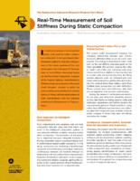 Realtime measurement of soil stiffness during static compaction