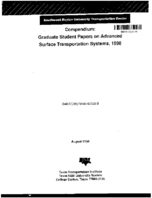 Compendium Graduate Student Papers on Advanced Surface Transportation Systems 1998