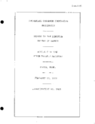 Interstate Commerce Commision Report of the Accident  Investigation Occuring on the UNION PACIFIC RAILROAD CHARD WA