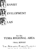 Transit development plan for the Yuma regional area