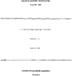 Interstate Commerce Commision Report of the Accident  Investigation Occuring on the ILLINOIS CENTRAL RAILROAD COMPANY BODCAU LA