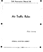 CAM 60 Air Traffic Rules 1959 July