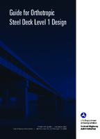 Guide for Orthotropic Steel Deck Level 1 Design