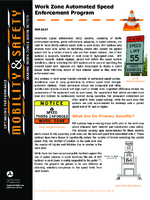 Work Zone Automated Speed Enforcement Program fact sheet