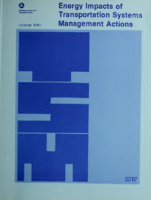 Energy Impacts of Transportation Systems Management Actions