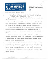 Secretary of Commerce John T Connor Speeches May 1965
