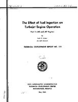The Effect of Fuel Ingestion on Turbojet Engine Operation