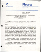 Remarks Prepared for Delivery by Secretary of Transportation Elizabeth Hanford Dole Economic Club of New York