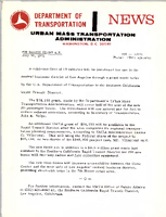 Department of Transportation News Urban Mass Transportation Administration DOT 17071