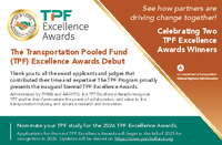 The Transportation Pooled Fund TPF Excellence Awards Debut