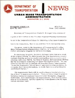 Department of Transportation News Urban Mass Transportation Administration UMTA 7327