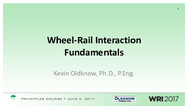 WheelRail Interaction Fundamentals