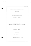 Interstate Commerce Commision Report of the Accident  Investigation Occuring on the NEW YORK CHICAGO AND ST LOUIS RAILROAD BLUFFTON OH