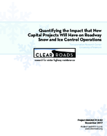 Quantifying the Impact that New Capital Projects Will Have on Roadway Snow and Ice Control Operations
