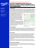 USFCUTR I4 FRAME Project Before Study Data Collection and Analysis of Safety and Mobility Conditions Prior to Implementation Summary