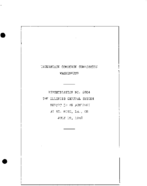Interstate Commerce Commision Report of the Accident  Investigation Occuring on the ILLINOIS CENTRAL RAILROAD COMPANY ST ROSE LA