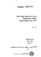 New York State LowLevel Radioactive Waste Status Report for 1997