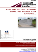 Mash Test 512 Evaluation of TxDOT T80SS Barrier With Soundwall