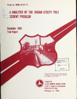 An analysis of the urban utility pole accident problem