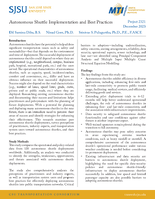 Autonomous Shuttle Implementation and Best Practices Research Brief