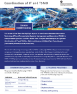 Coordination of IT and TSMO Common Understanding