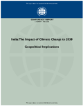 India The Impact of Climate Change to 2030 Geopolitical Implications