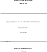 Interstate Commerce Commision Report of the Accident  Investigation Occuring on the CHICAGO MILWAUKEE ST PAUL AND PACIFIC ATKINS YARD IA