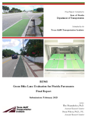 Green Bike Lane Evaluation for Florida Pavements