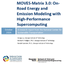 MOVESMatrix 30 OnRoad Energy and Emission Modeling with HighPerformance Supercomputing