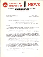 Department of Transportation News Urban Mass Transportation Administration DOT 13371