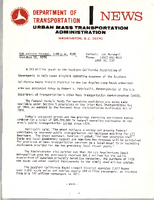 Department of Transportation News Urban Mass Transportation Administration UMTA 76110