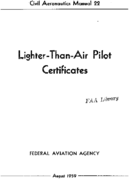 CAM 22 LighterThanAir Pilot Certificates 1959