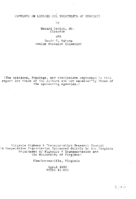 Comments on linseed oil treatments of concrete