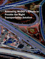 Assessing MoDOTs Efforts to Provide the Right Transportation Solution Tracker Measure 5i 2011