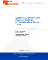 Effectiveness of Innovative Pavement Markings in Facilitating Safe Bicycle Travel