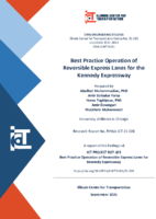 Best Practice Operation of Reversible Express Lanes for the Kennedy Expressway