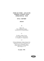 Portofentry advanced sorting system PASS operational test