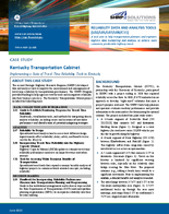 Case Study Kentucky Transportation Cabinet Implementing a Suite of Travel Time Reliability Tools in Kentucky