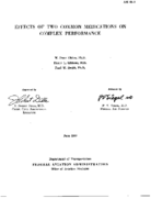Effects of two common medications on complex performance