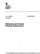 Marijuana and Actual Driving Performance