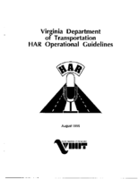 Virginia Department of Transportation HAR Operational Guidelines