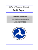 Closeout of Imprest Funds Federal Aviation Administration