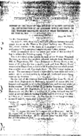 Interstate Commerce Commission Report of the Accident  Investigation Occurring on the WESTERN MARYLAND RAILWAY THURMONT MD