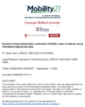 Dynamic OriginDestination Estimation DODE under Incidents Using Individual Trajectories Data