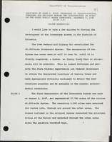 Testimony by Alan S Boyd Secretary of Transportation Prepared for Delivery Before the Subcommittee on Roads of the House Public Works Committee Slide Narration Washington DC
