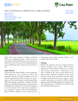 Safety Considerations for All Road Users on Edge Lane Roads Summary