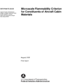 Microscale Flammability Criterion for Constituents of Aircraft Cabin Materials